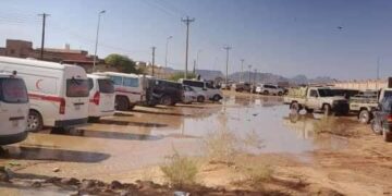 صور لبلدية تهالة صباح اليوم بعد السيول التي اجتاحتها جراء هطول الأمطار الغزيرة.