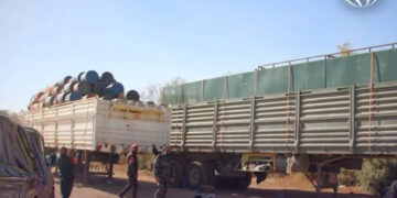 لجنة اعادة تنظيم الجفرة تضبط اليات مسروقة من الحقول النفطية وشاحنات مهربة فـي زلة