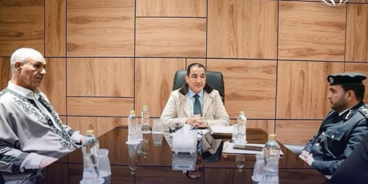 ابوزريبة يناقش سير عمل الغرفة الأمنية فـي الجبل الغربي والية ضبط المطلوبين للعدالة