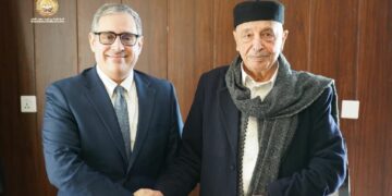 عقيلة صالح يبحث مع برنت مستجدات الأوضاع السياسية والاقتصادية في ليبيا