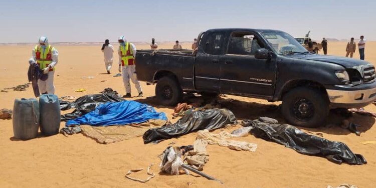 البعثة الأممية تعرب عن قلقها إزاء اكتشاف مقبرتين جماعيتين في إجخرة والكفرة وتدعو إلى تحقيق كامل