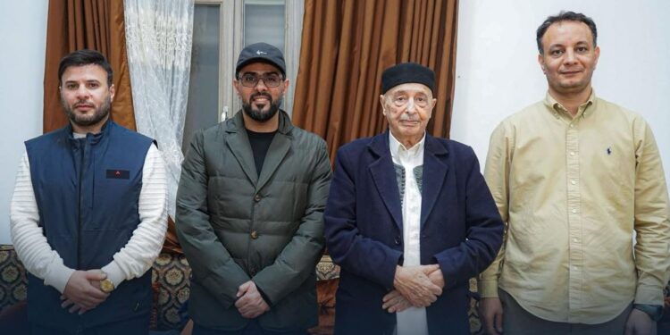 حماد وبلقاسم يبحثان في القبة مستجدات أعمال الحكومة الليبية محليًا ودوليًا مع عقيلة صالح