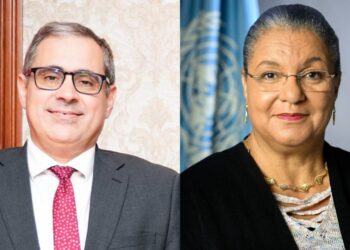 تيته تستعرض مع برنت عمل اللجنة الاستشارية والجهود المبذوله مع الأطراف الليبية والإقليمية