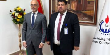 نورلاند يناقش دعم الإتحاد الاوروبي لتوسيع نطاق تنمية موارد ليبيا مع رئيس مؤوسسة النفط