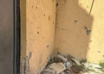 أضرار الاشتباكات التي حدثت في الزاوية