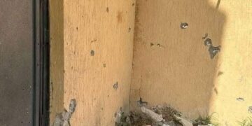 أضرار الاشتباكات التي حدثت في الزاوية