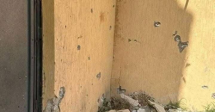 أضرار الاشتباكات التي حدثت في الزاوية