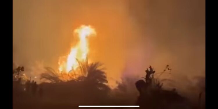 بلدية الكفرة تطالب الجهات المختصة بالتدخل العاجل لإخماد حرائق مزارع الجوف الغربي