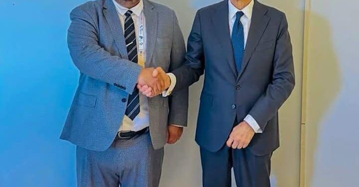 سليمان يناقش مع رئيس شركة إيني للطاقة تطوير وتوسيع الشراكة بينهما